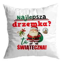Poduszka BOŻE NARODZENIE Najlepsza drzemka? Świąteczna!